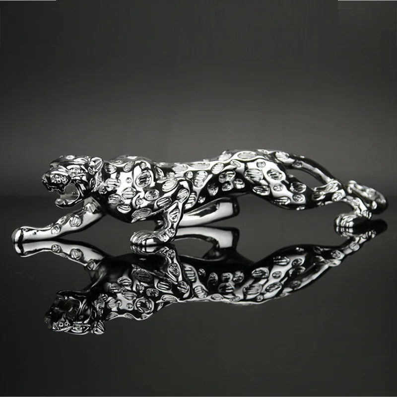 Car Ornaments Leopard Figurine Cool Auto DEcor Automobiles Interior Dashboard Resin Crafts Home Decoration Accessories Gift