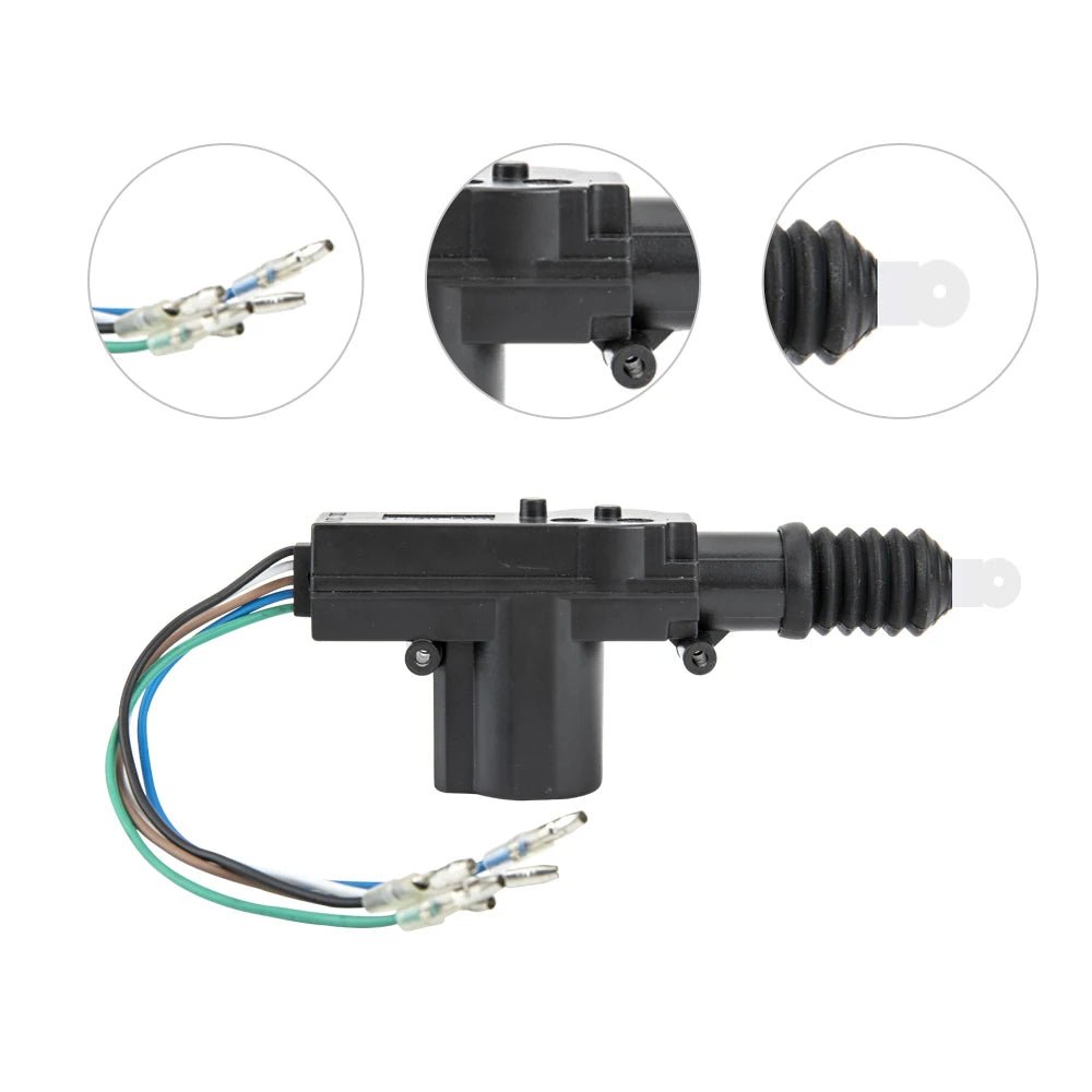 Car Lock Door Remote Control Keyless Entry System Locking Kit with 4 Door Lock Actuator Universal 12V