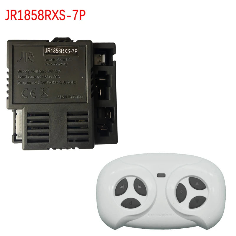 JR1858RXS 7P Children's Electric Ride on Toys Car 2.4G Bluetooth Remote Control Receiver Transmitter with Smooth Start Function