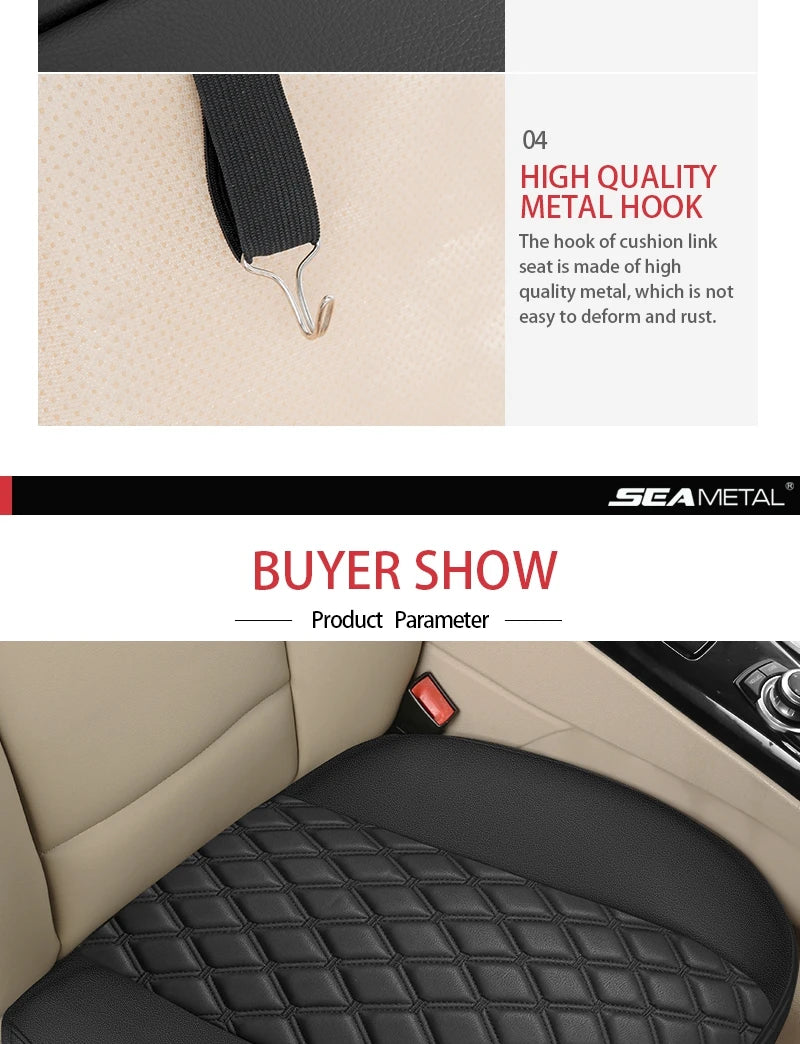 Four Seasons Universal Car Seat Cover Luxury PU Leather Car Seat-cover Cushion Protector Mat For Most Car Sedan SUV&Hatchback