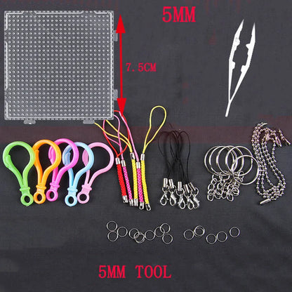 Perler Toy Kit 5mm/2.6mm Hama beads 3D Puzzle DIY Toy Kids Creative Handmade Craft Toy Gift 72 colors 39000pcs