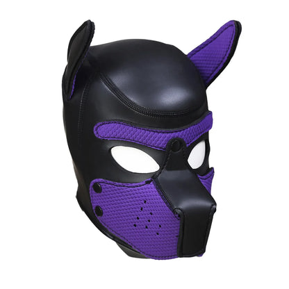 20 Styles Neoprene Puppy Play Dog Hood Mask,Bdsm Bondage Slave Pet Roleplay Party Pup Mask,Removable Muzzle,Couple Flirt Sex Toy