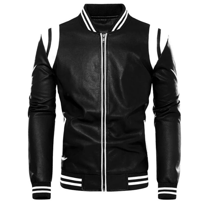 New autumn winter Motorcycle men jacket High quality brand Casual Biker Leather Jacket Male Coat Fleece Pu Overcoat US SIZE