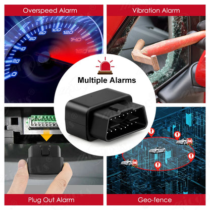 Mini OBD GPS Tracker Car Tracker Micodus 2G MV33 MV66 Realtime Tracking GPS Shock&Plug-out Alarm Geofence Free APP