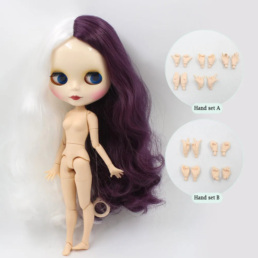 ICY DBS Blyth Doll Series Yin-yang hair style like Sia white skin 1/6 BJD ob24 anime cosplay