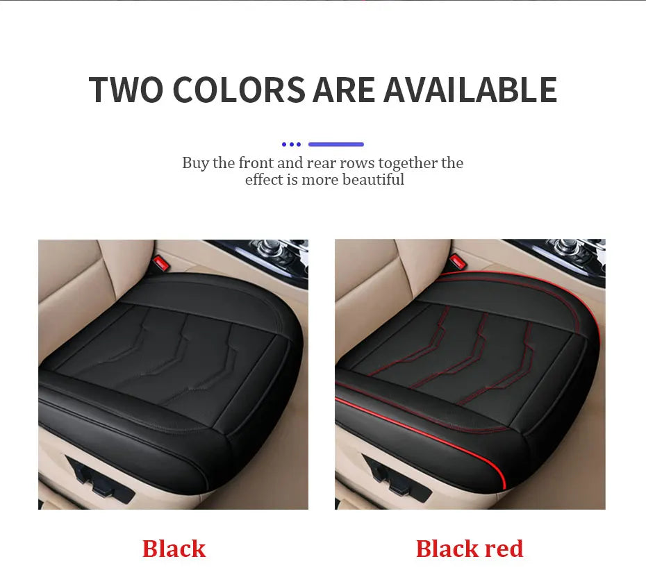 SEAMETAL Pu Leather Car Seat Cover Interior 5 Seater Cushion Protector Universal Four Seasons Automobile Seat Covers Accessories