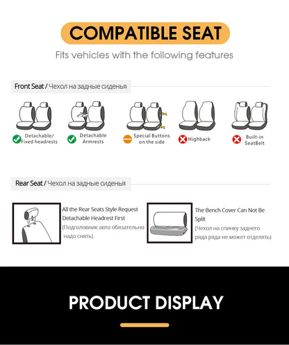 Fabric Car Seat Covers For MAZDA CX-3 CX-5 CX-7 CX-9 BT50 MX-5 MX-5 Miata RX8 Tribute Mazda 3 5 6 7 Auto Seat Protector Covers