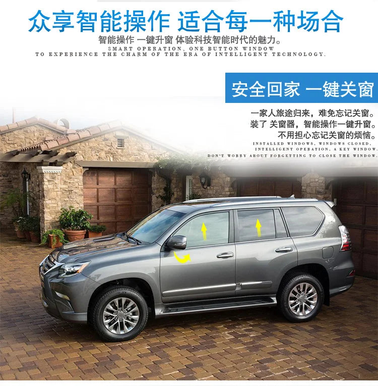Intelligent window closer for Toyota Sienna folding Auto Window Closer Open rearview mirror automatic lock device  OBD Car lock