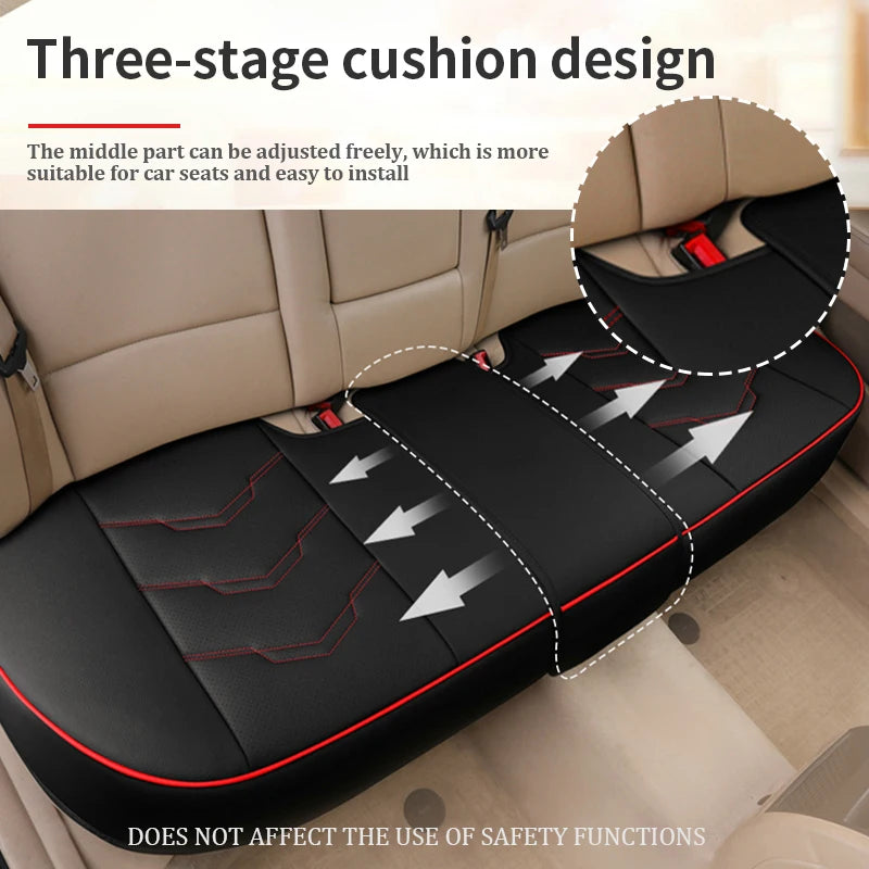 SEAMETAL Pu Leather Car Seat Cover Interior 5 Seater Cushion Protector Universal Four Seasons Automobile Seat Covers Accessories