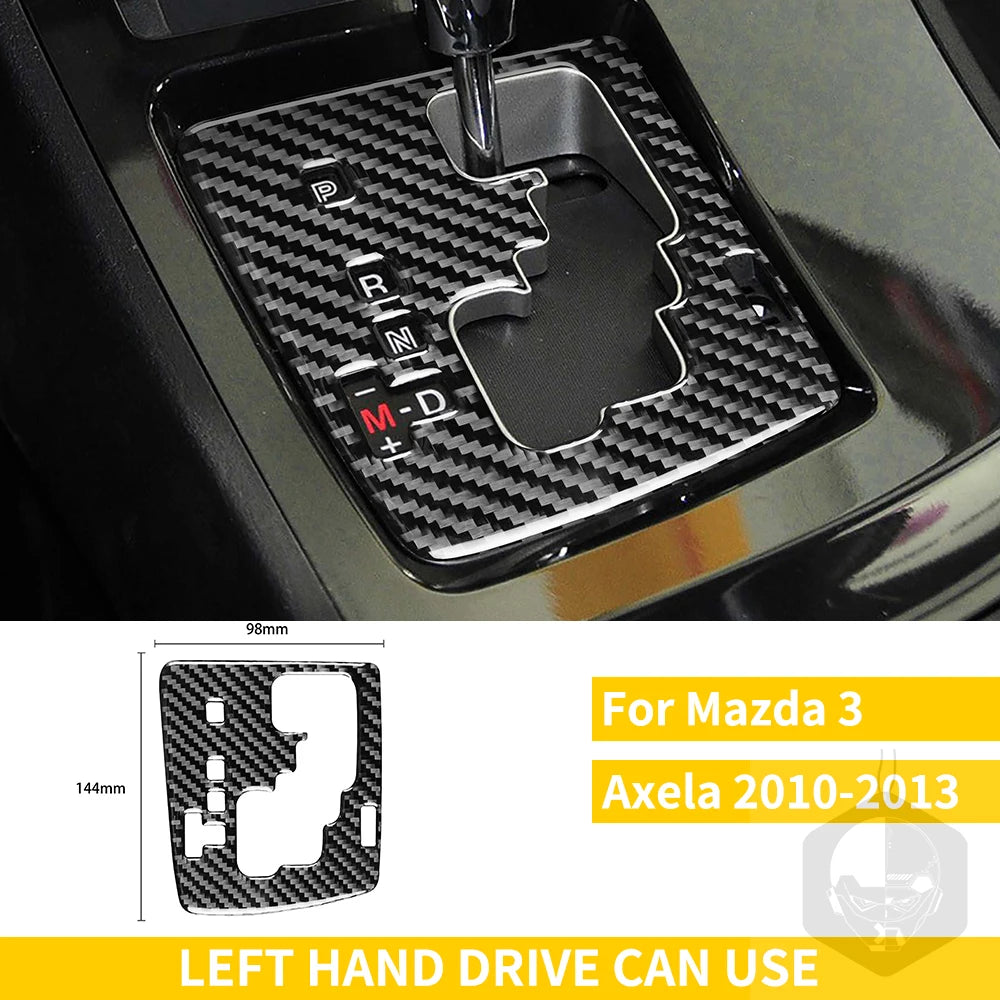 Whole Interior Stickers For Mazda 3 Axela 2010-2013 Carbon Fiber Car Accessories Dash Trim Gear Shift Console Cover Molding