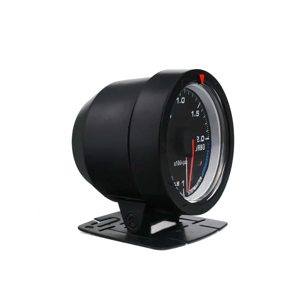 60MM Car Turbo Boost gauge Red & White Lighting BAR Type Black Face Car gauge Car Meter with sensor