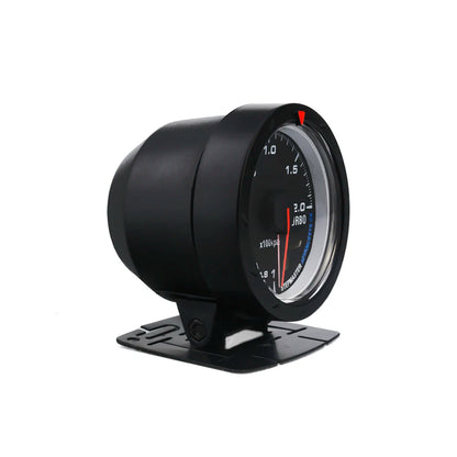 60MM Car Turbo Boost gauge Red & White Lighting BAR Type Black Face Car gauge Car Meter with sensor