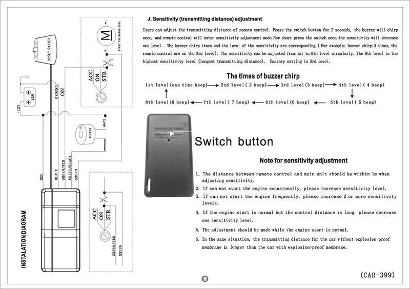 Universal 2.4G Wireless Immobilizer Car Alarm Engine Lock System Anti-Hijacking Intelligent Circuit Cut Off Fuel 12V Vehicle Use