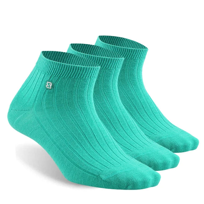 ZEALWOOD Men's Women's Merino Wool Antibacterial Socks Ankle/Crew Anti-blister Ultra-Light Running Golf Tennis Cycling 1/3 Pairs