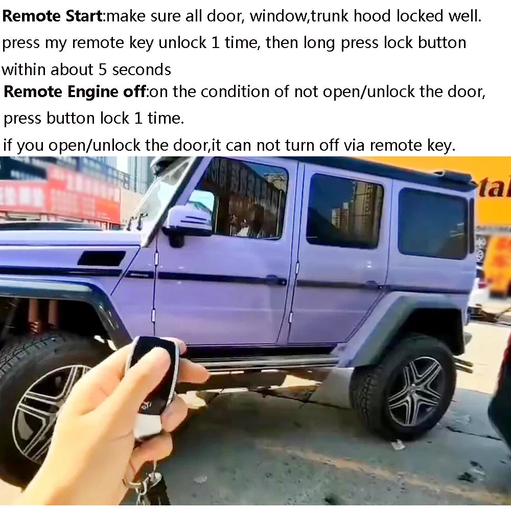 For  Benz 2006-2008 S W221 Add Car Push Keyless Start Stop Remote Starter  Keyless Entry System New Remote Key Car Products