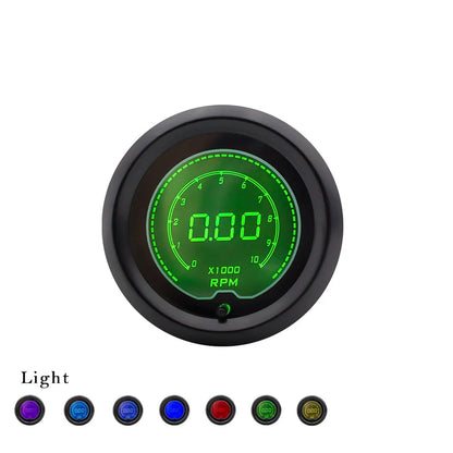2" 52MM EVO Digital Car Tachometer 7 Colors LCD 0-10000 RPM Gauge Digital Tachometer Car meter