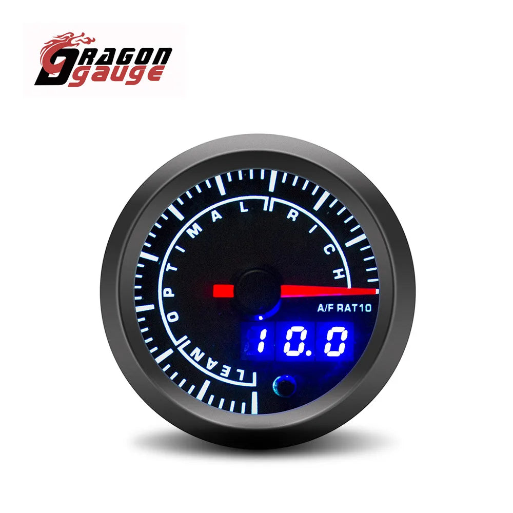 DRAGON GAUGE 52mm Car Tachometer PRM Boost Gauge Voltage EGT Gauge Water Temp Oil Temp Oil Pressure Car Gauge Fit for 12V Car