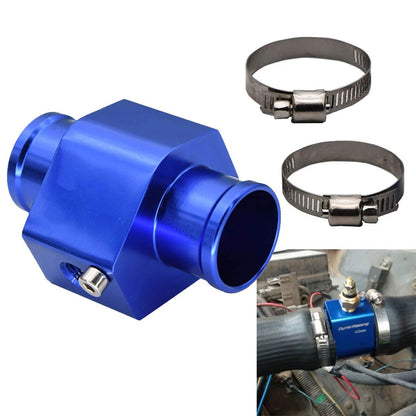 12V 24V Digital Water Temperature Gauge + Volt Water Temperature Sensor Head Plug Joint Pipe Sensor Radiator Hose Adapter 1/8NPT
