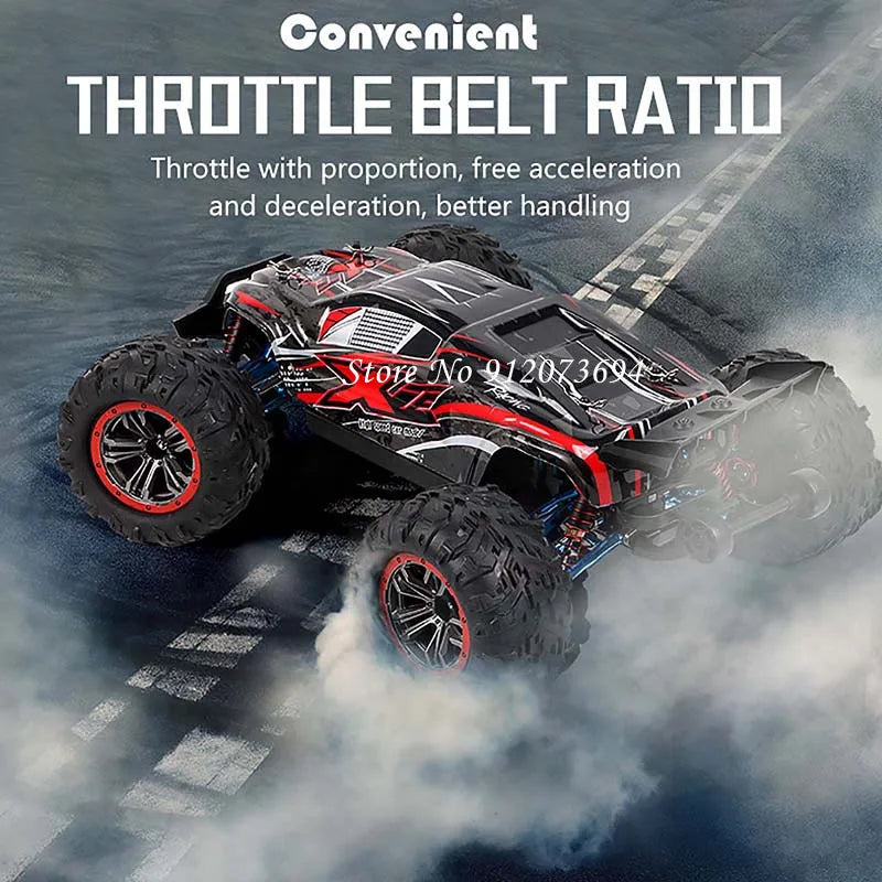 1:10 Professional Brushless 4WD RC Racing Drift Car 80KM/H All-terrain Off-road 2.3KG Steering Gear Alloy Frame RC Buggy Model
