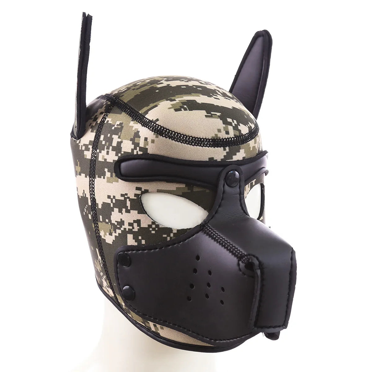 20 Styles Neoprene Puppy Play Dog Hood Mask,Bdsm Bondage Slave Pet Roleplay Party Pup Mask,Removable Muzzle,Couple Flirt Sex Toy