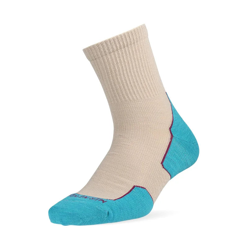 ZEALWOOD Marathon Running Socks, Men's Women's Outdoor Merino Wool Sports Compression Socks Breathable Cushion Cycling 1/3 Pairs