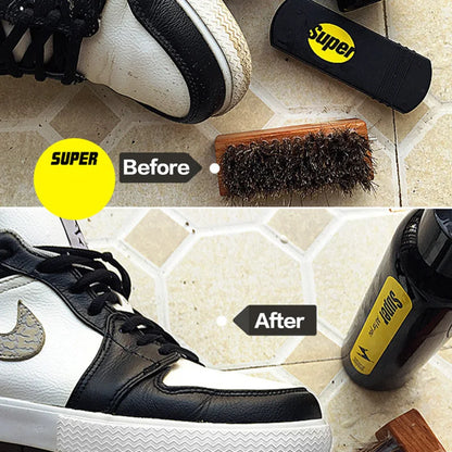 4-piece set Professional Shoes Care Kit Cleaner Portable For Leather Shoes Sneakers Cleaning Deep Cleaning Agent Set Brush Tool