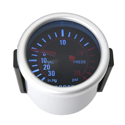 2"52mm Smoke Len PSI/BAR Turbo Boost Gauge Meter Water/Oil Temp Meter Tachometer Vacuum VOLT Oil Pressure for Gasoline Car 12V
