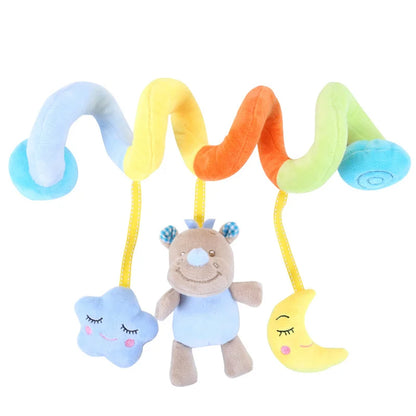 Sensory Baby Plush Rattle Toys Stroller Musical Mobile Hanging Toys Baby Rattles Mobiles Babies Newborns Games Toy 0 6 12 Months