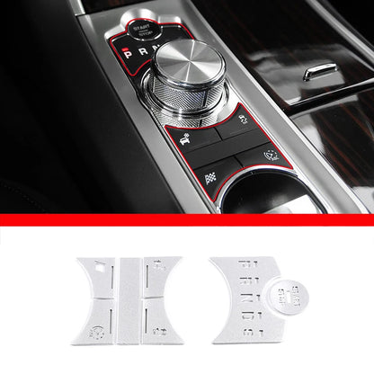 For Jaguar XF 2012-2015 Aluminum Alloy Car Central Control Gear Shift Panel Buttons Covers Stickers Trim Interior Accessories