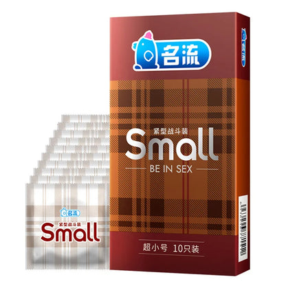10pcs Small Size Ultra Thin Condoms For Men Long Sex Latex Tight Condom Adult Penis Sleeve Sex Toy Produtcs