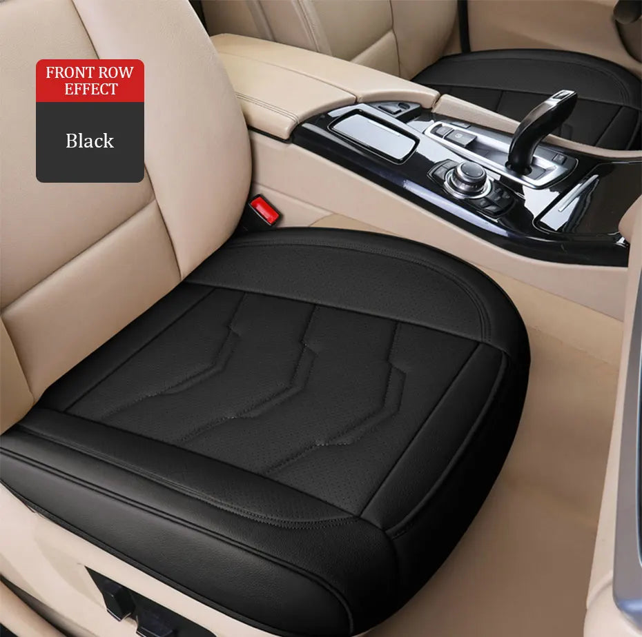 SEAMETAL Pu Leather Car Seat Cover Interior 5 Seater Cushion Protector Universal Four Seasons Automobile Seat Covers Accessories