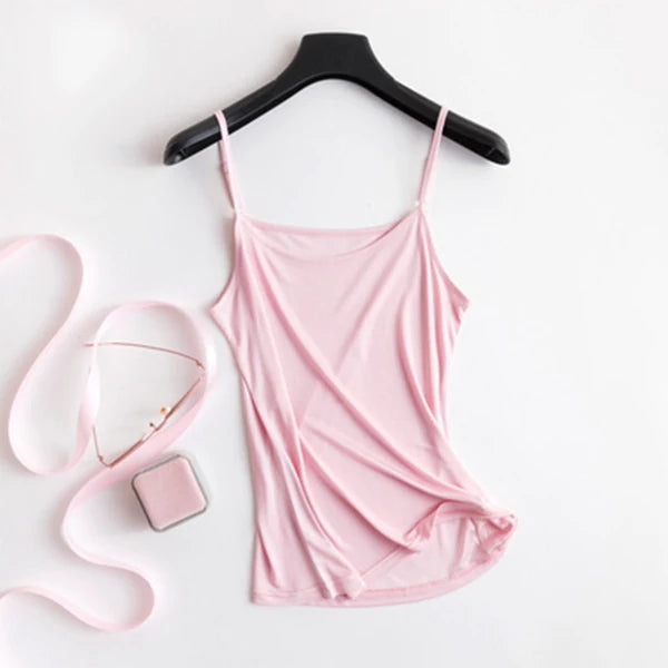 50% Natural silk plus size camisoles for women lingerie top sexy femme undershirt women tank top Camis white halter top