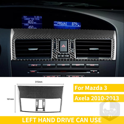 Whole Interior Stickers For Mazda 3 Axela 2010-2013 Carbon Fiber Car Accessories Dash Trim Gear Shift Console Cover Molding