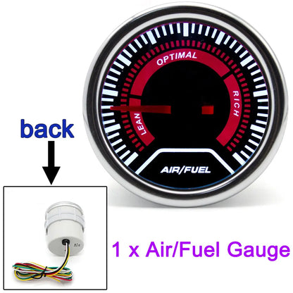AD 52mm Water Temperature Gauge + 10mm Sensor  Boost Gauge Bar Psi Vacuum Oil Temp Press Voltmeter Tachometer RPM Car Gauge Pods