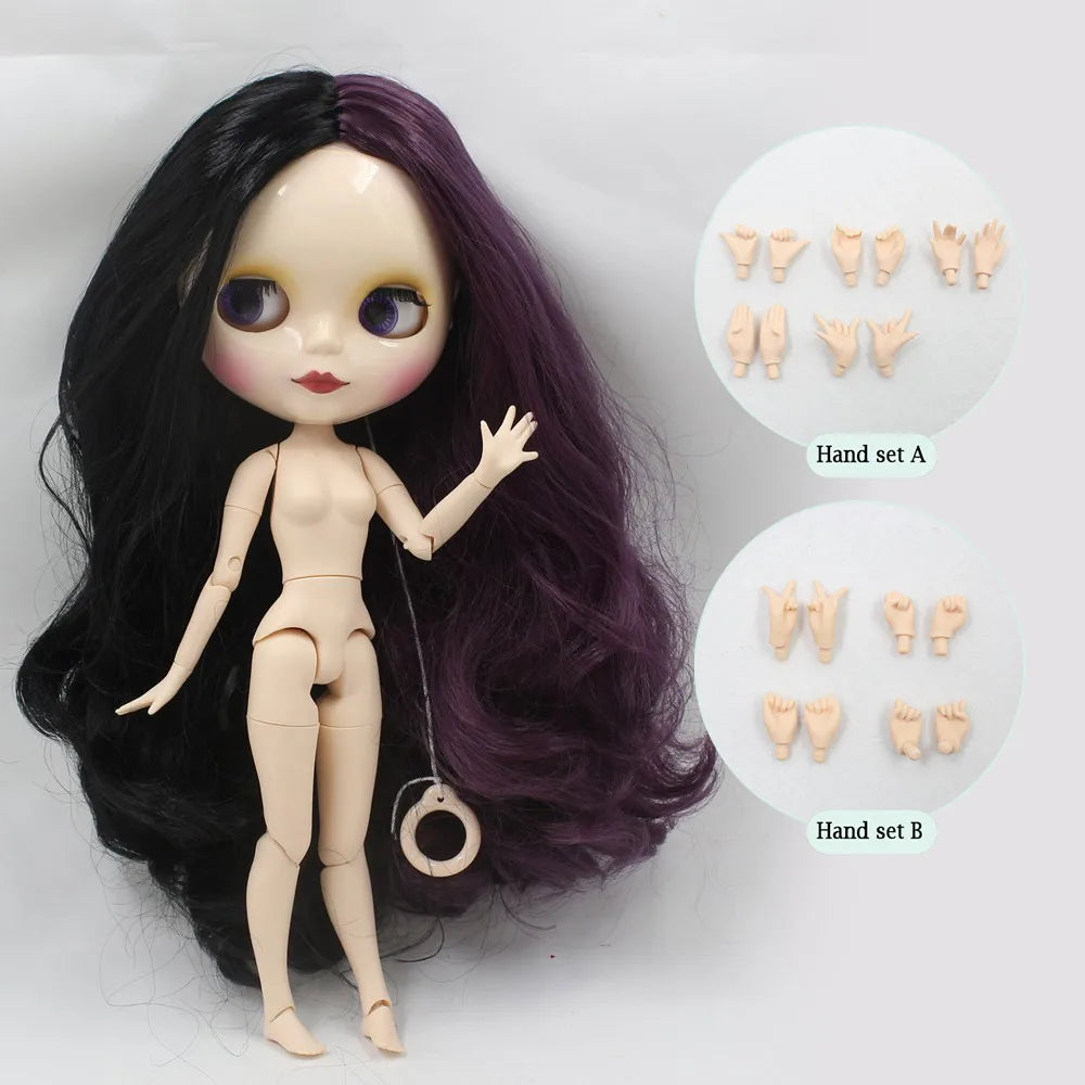 ICY DBS Blyth Doll Series Yin-yang hair style like Sia white skin 1/6 BJD ob24 anime cosplay