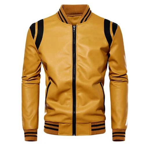 New autumn winter Motorcycle men jacket High quality brand Casual Biker Leather Jacket Male Coat Fleece Pu Overcoat US SIZE