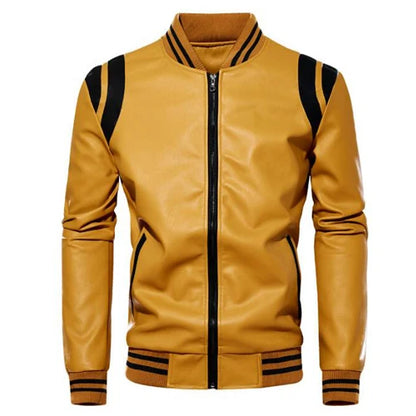 New autumn winter Motorcycle men jacket High quality brand Casual Biker Leather Jacket Male Coat Fleece Pu Overcoat US SIZE