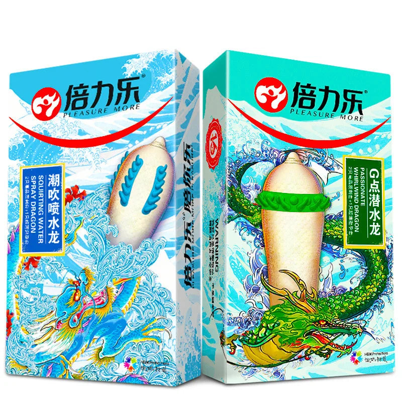 Ribbed Condoms for Men Dotted Spike G-spot Vaginal Stimulation Cock Condom Contraception Sensitive Penis Sleeve Adult Sex Toys