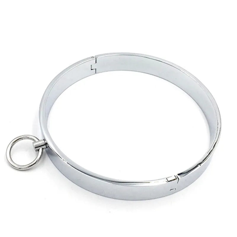Metal Neck Ring Sex Collar Adult BDSM Slave Role Play Metal Collar For Men Sex Games Couple Sex Bondage Drop Shipping