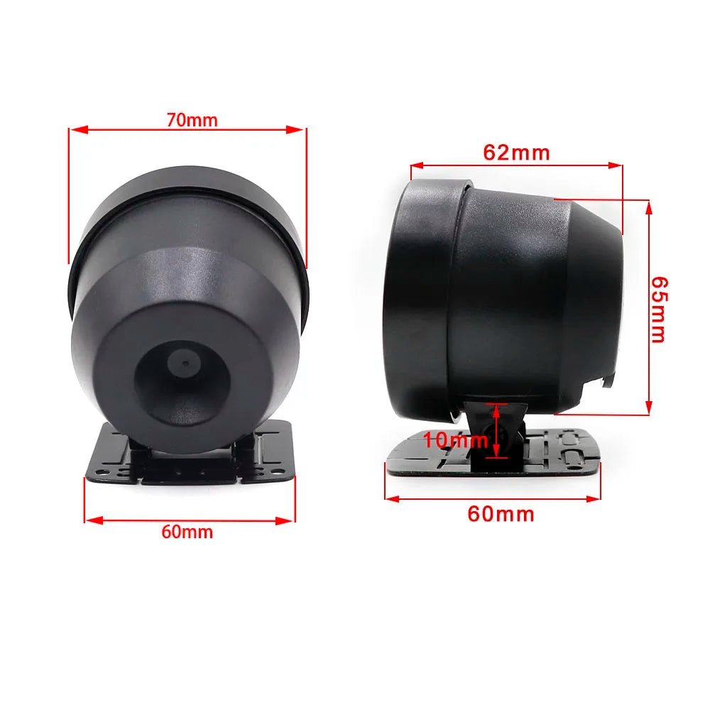 60MM Car Turbo Boost gauge Red & White Lighting BAR Type Black Face Car gauge Car Meter with sensor