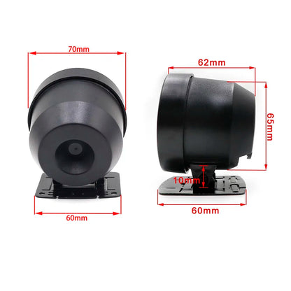 60MM Car Turbo Boost gauge Red & White Lighting BAR Type Black Face Car gauge Car Meter with sensor
