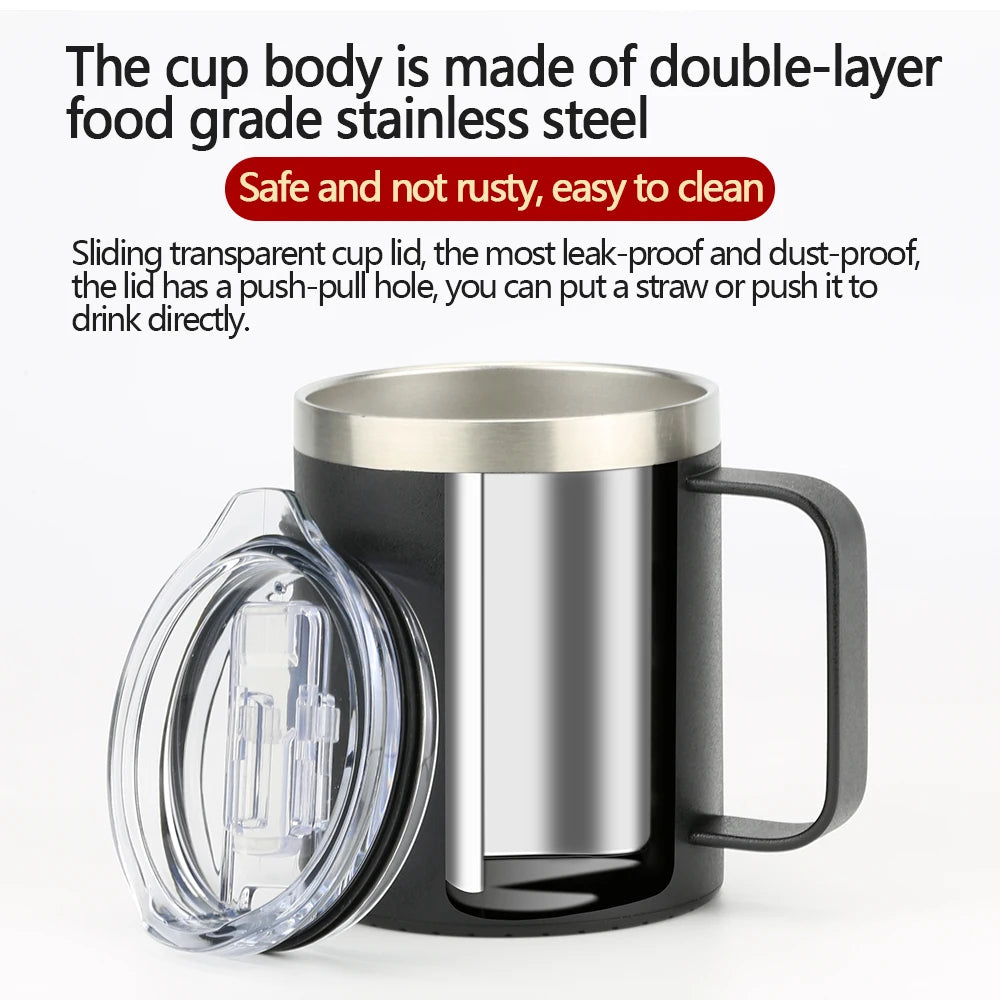 2026 Smart thermostat mobile phone wireless charging heating coaster coffee cup 55° household heater milk tea leakproof thermos