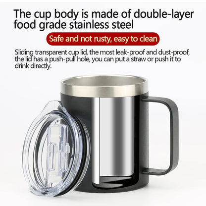 2026 Smart thermostat mobile phone wireless charging heating coaster coffee cup 55° household heater milk tea leakproof thermos