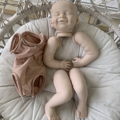 19Inch Reborn Doll Kit Cecilia Soft Fresh Color Vinyl Unfinished Doll Parts with COA