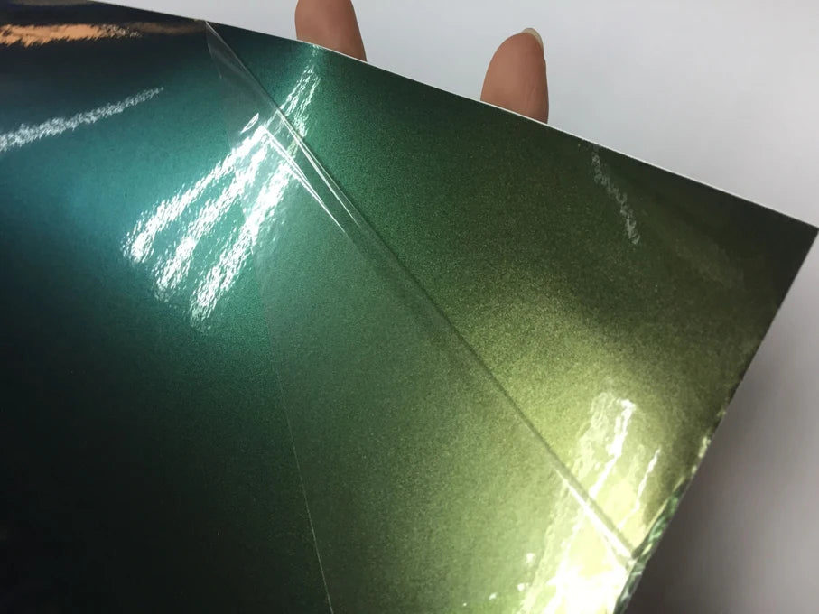 Premium Gloss Chameleon Pearl Glitter Metallic Green purple Vinyl Car Wrap Foil With Air Release Diamond Car Sticker Decal