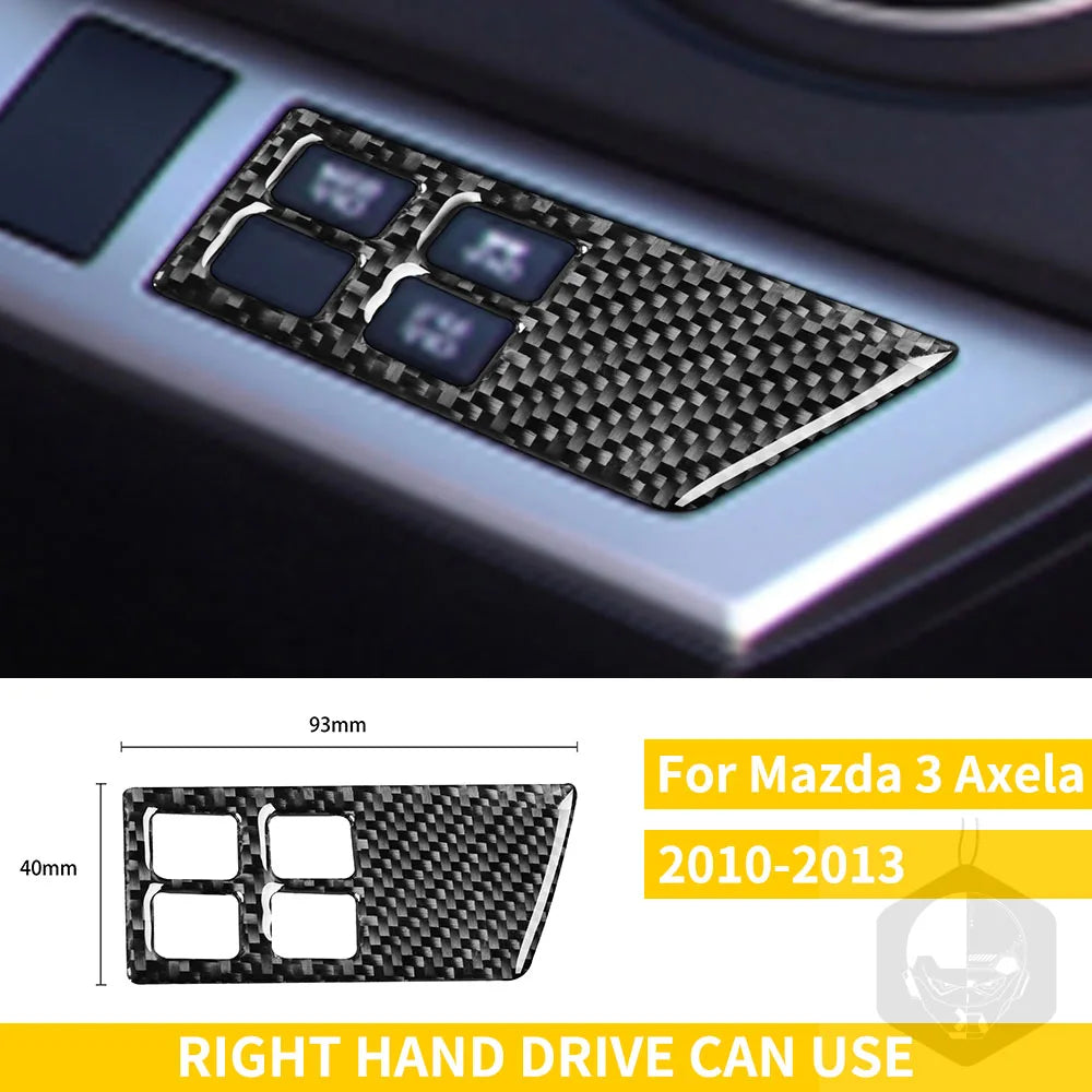 Whole Interior Stickers For Mazda 3 Axela 2010-2013 Carbon Fiber Car Accessories Dash Trim Gear Shift Console Cover Molding