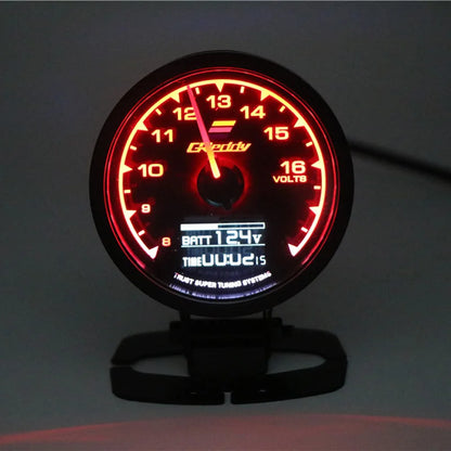 62mm GReddi  Water Temp Gauges LCD Digital Display Turbo Boost Oil Pressure Air Fuel Ratio Exhaust Fuel Volta Rpm Racing Meter