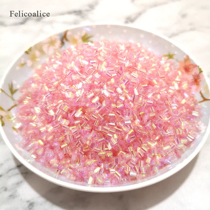 50g Bingsu Slime Additives Iridescent Beads Supplies DIY Sprinkles Kit For Fluffy Clear Crunchy Slime Clay