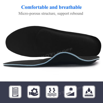 Flat Feet Orthotic Insoles High Arch Support Orthopedic Inserts Plantar Fasciitis Feet Pain Valgus Pronation Running Shoe Pads