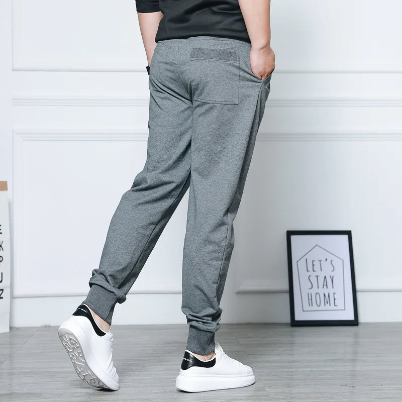 Solid Baggy men pants Super Loose Elastic Harem Pants Cotton Sweatpants Casual Trousers Large Big Plus Size 10XL